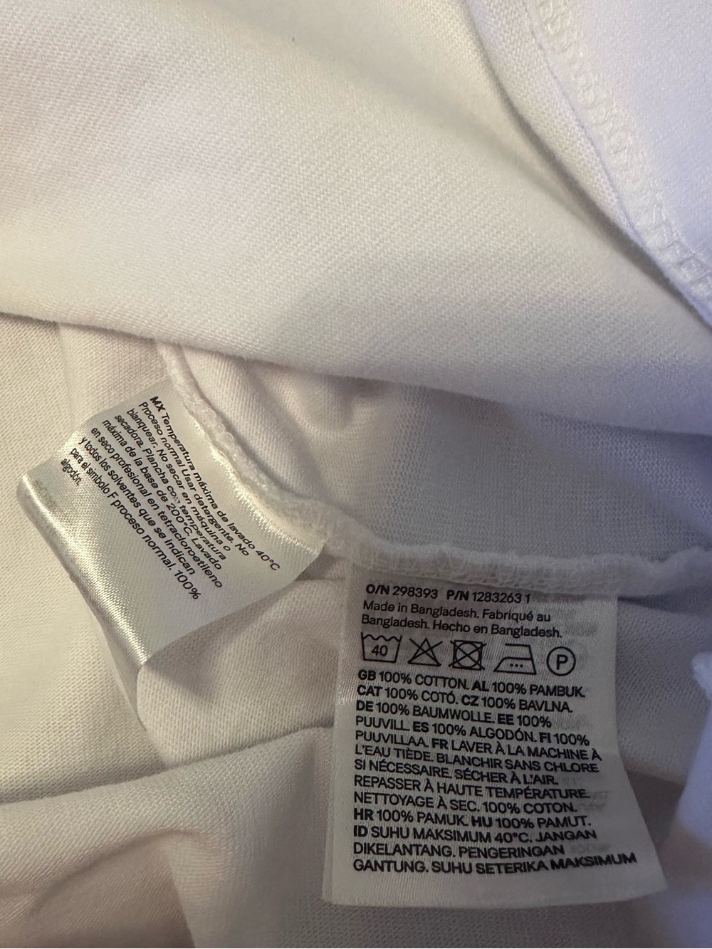 H&M Women’s Classic Solid White T-Shirt Dress Size XS Bride Minimal Casual Chic - Picture 7 of 8